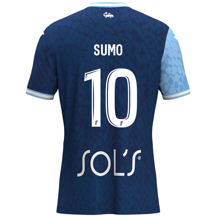 Bambino Maglia Eva Sumo #10 Azzurro Blu Scuro Kit Gara Home 2024/25 Maglietta