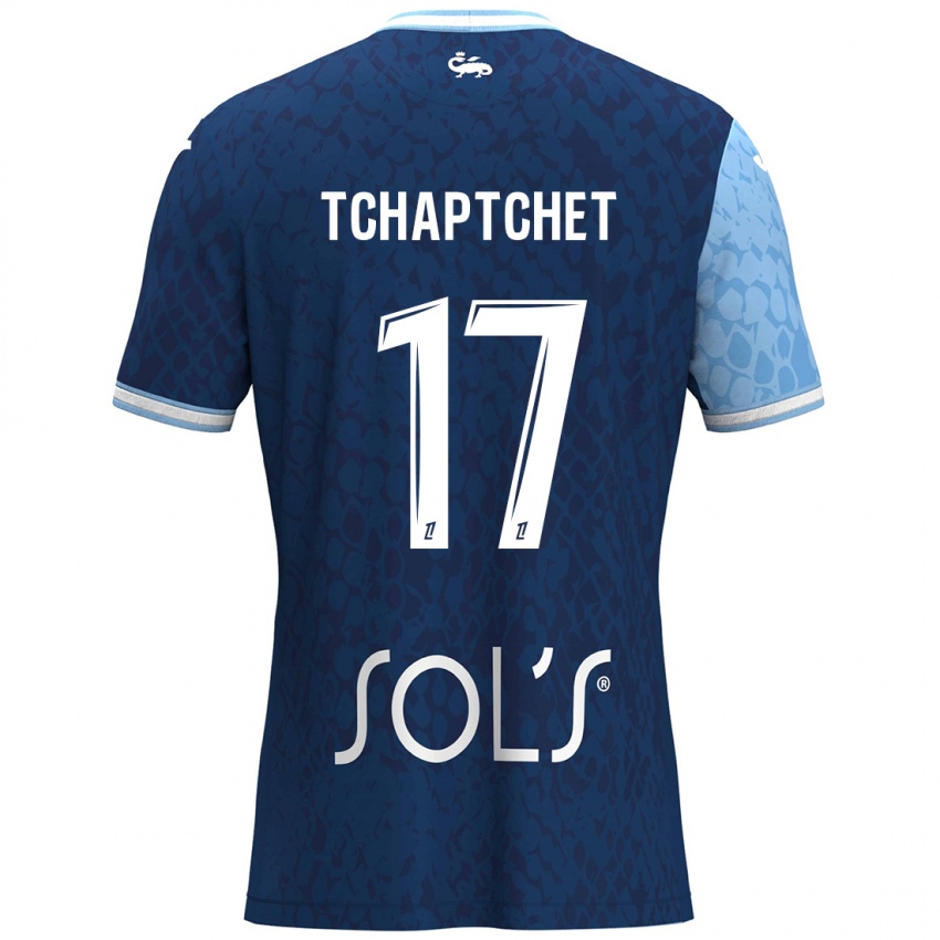 Bambino Maglia Chanel Tchaptchet #17 Azzurro Blu Scuro Kit Gara Home 2024/25 Maglietta