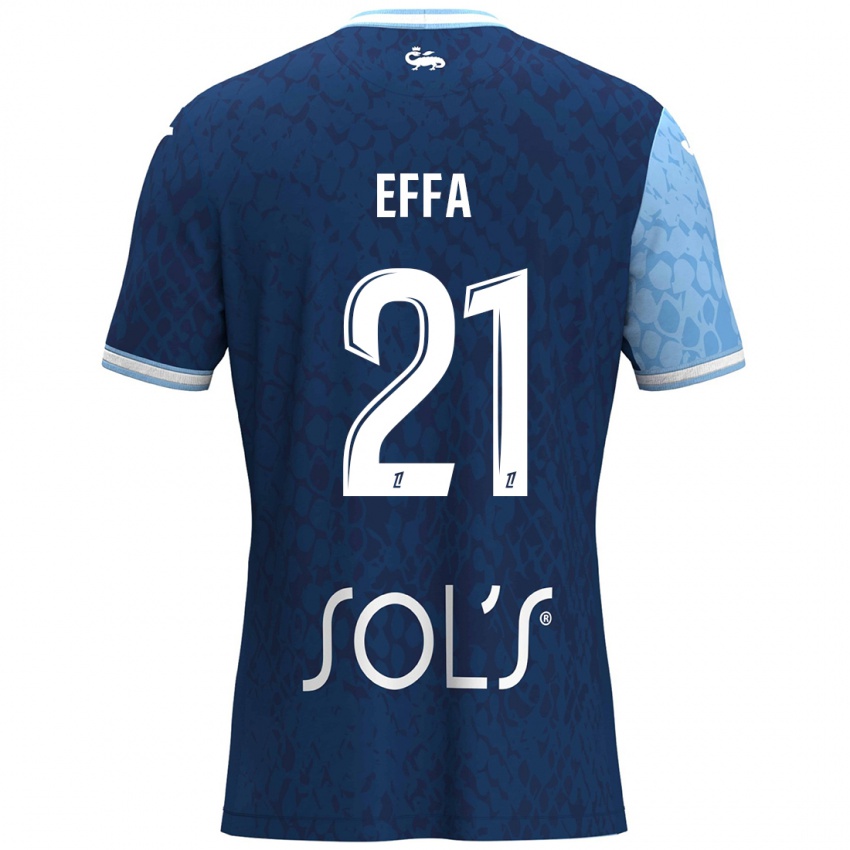 Bambino Maglia Chancelle Effa Effa #21 Azzurro Blu Scuro Kit Gara Home 2024/25 Maglietta