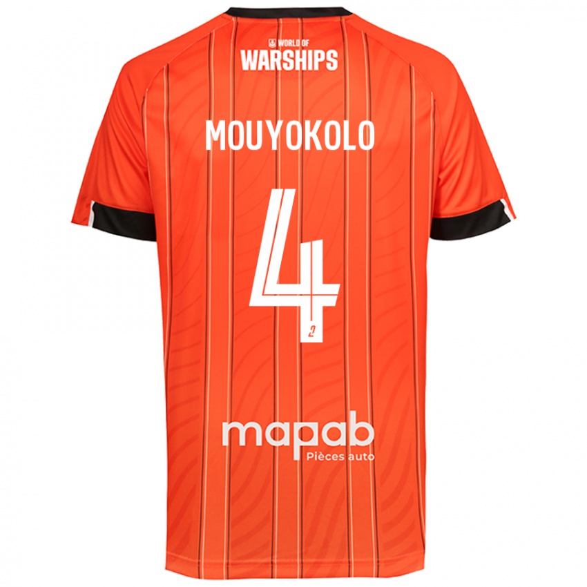 Bambino Maglia Loris Mouyokolo #4 Arancione Kit Gara Home 2024/25 Maglietta