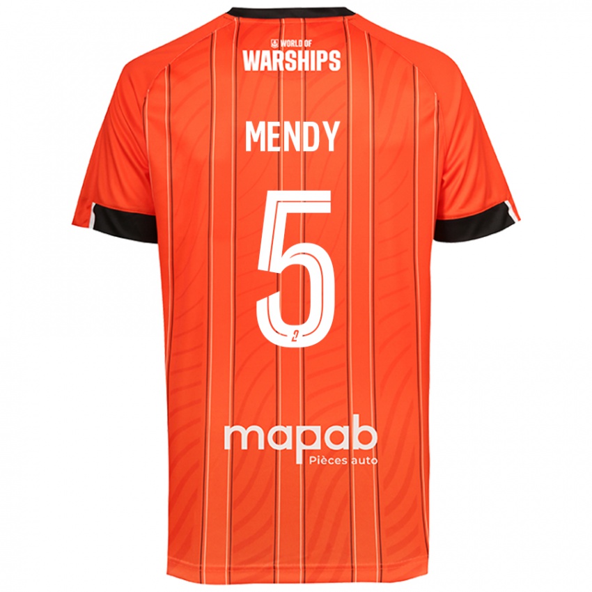 Bambino Maglia Benjamin Mendy #5 Arancione Kit Gara Home 2024/25 Maglietta