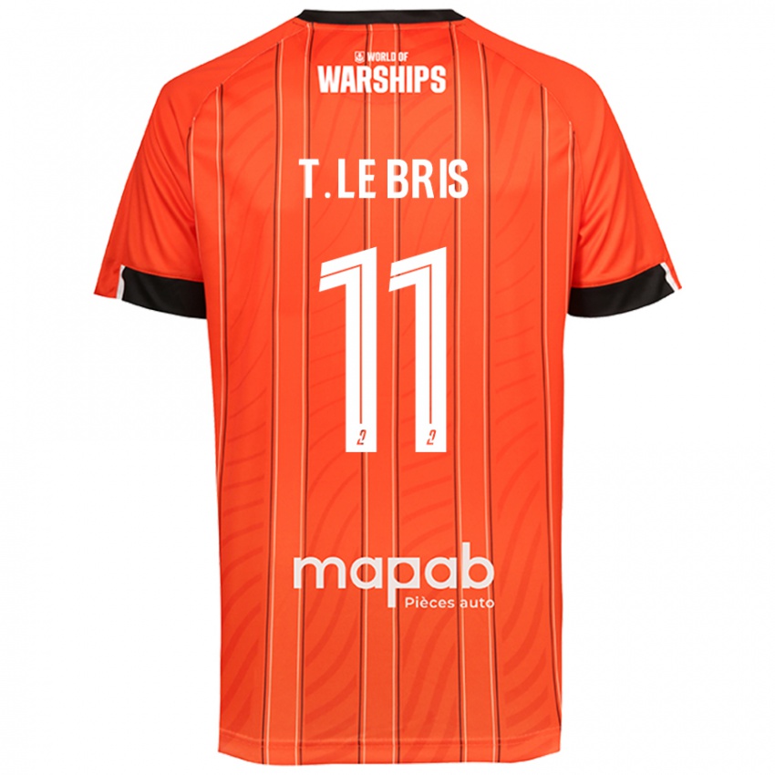 Bambino Maglia Théo Le Bris #11 Arancione Kit Gara Home 2024/25 Maglietta