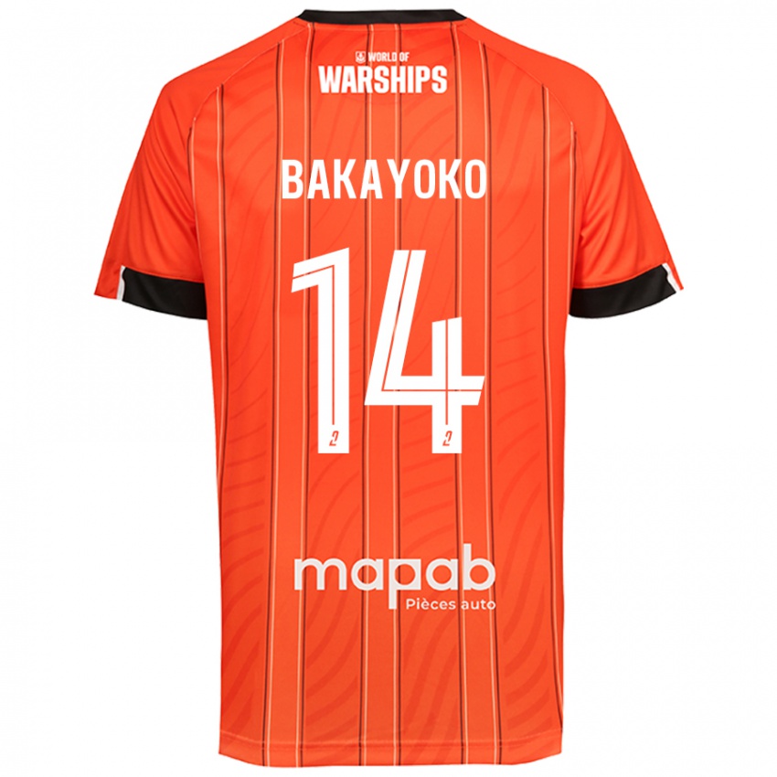 Bambino Maglia Tiemoué Bakayoko #14 Arancione Kit Gara Home 2024/25 Maglietta