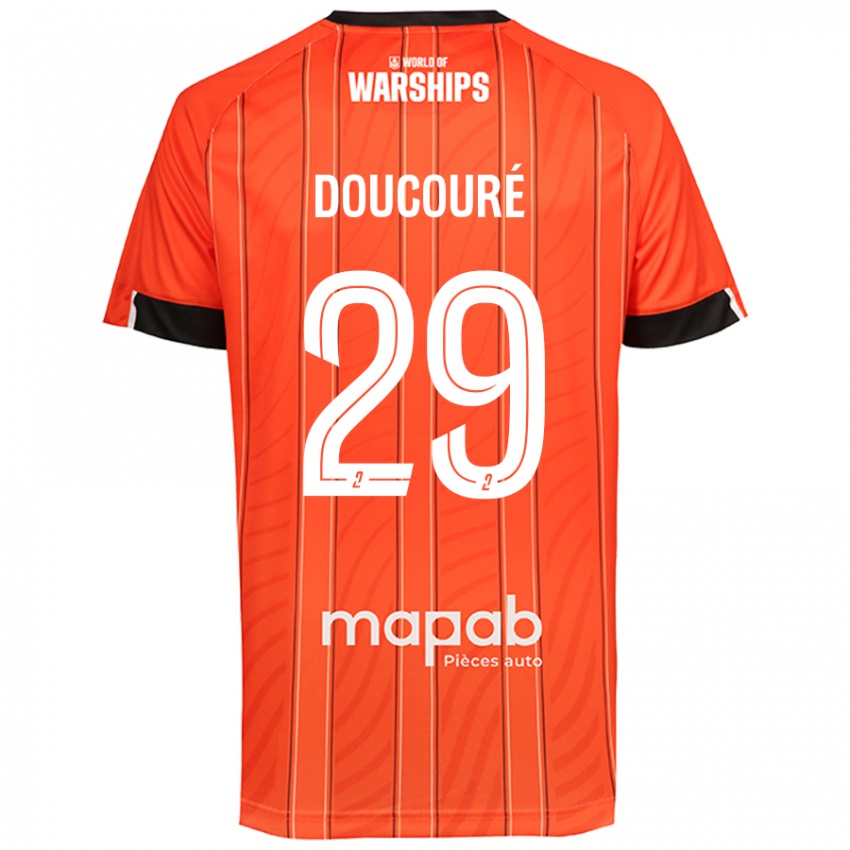 Bambino Maglia Siriné Doucouré #29 Arancione Kit Gara Home 2024/25 Maglietta