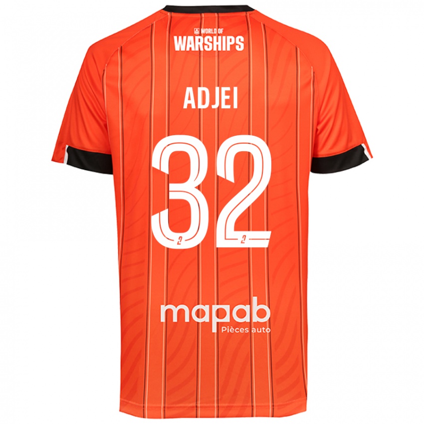 Bambino Maglia Nathaniel Adjei #32 Arancione Kit Gara Home 2024/25 Maglietta