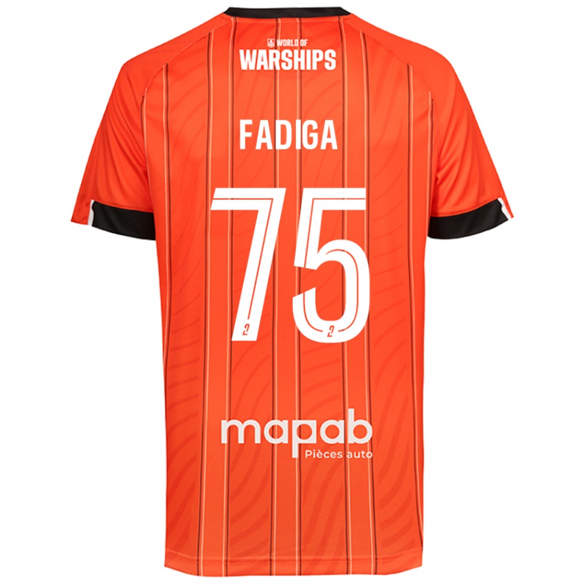 Bambino Maglia Bandiougou Fadiga #75 Arancione Kit Gara Home 2024/25 Maglietta