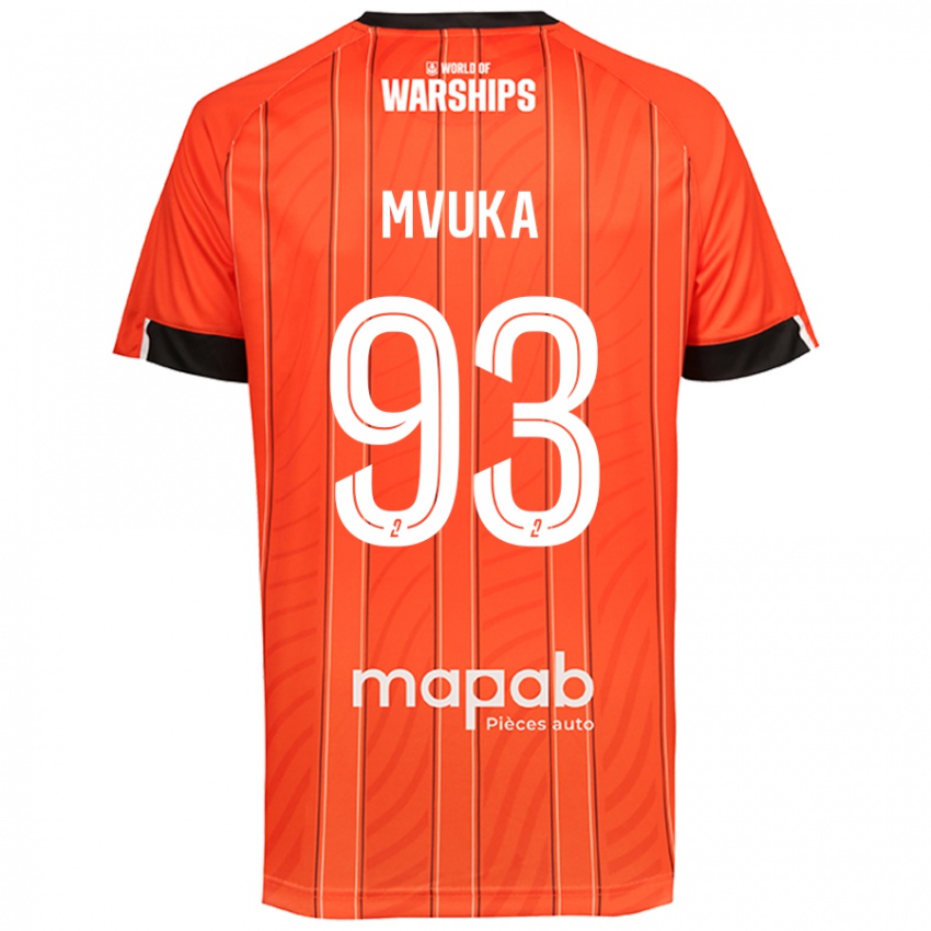 Bambino Maglia Joel Mvuka #93 Arancione Kit Gara Home 2024/25 Maglietta