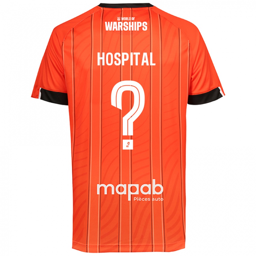 Bambino Maglia Alex Hospital #0 Arancione Kit Gara Home 2024/25 Maglietta