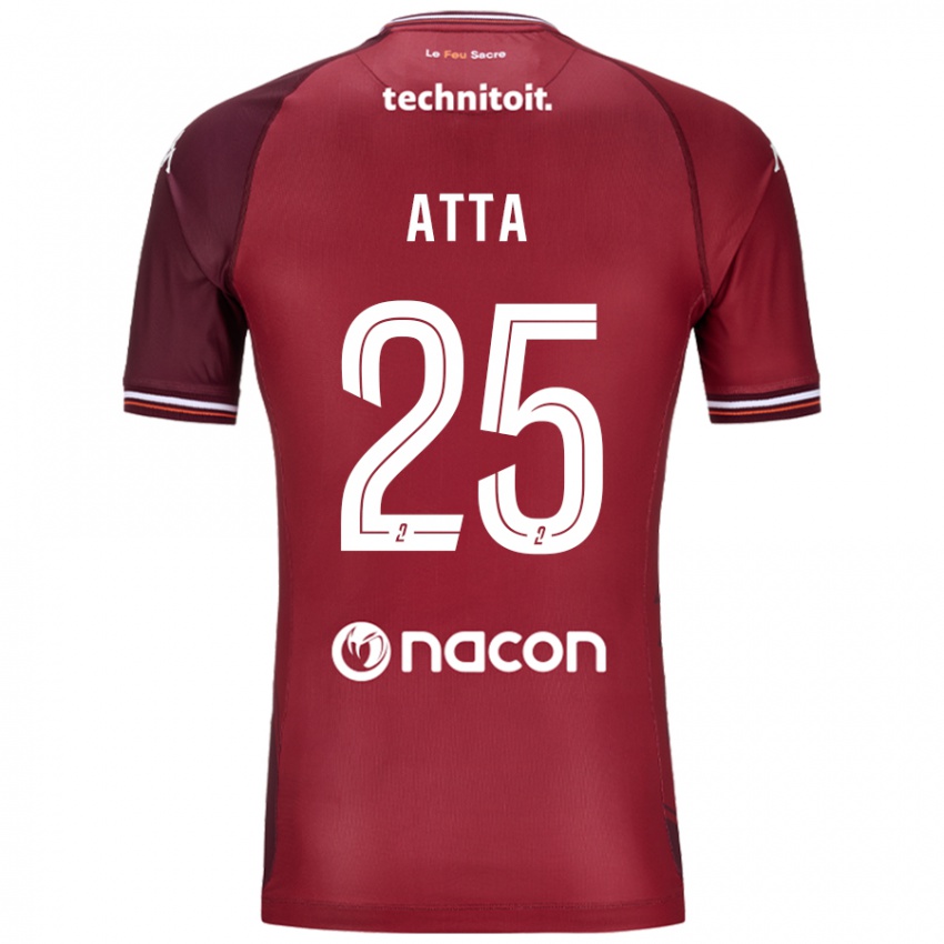 Bambino Maglia Arthur Atta #25 Rosso Granata Kit Gara Home 2024/25 Maglietta