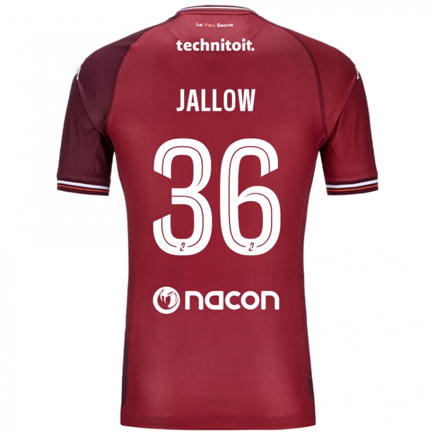 Bambino Maglia Ablie Jallow #36 Rosso Granata Kit Gara Home 2024/25 Maglietta