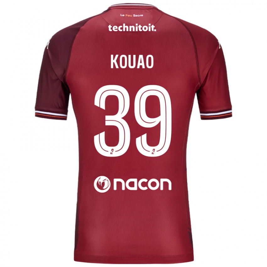 Bambino Maglia Koffi Kouao #39 Rosso Granata Kit Gara Home 2024/25 Maglietta