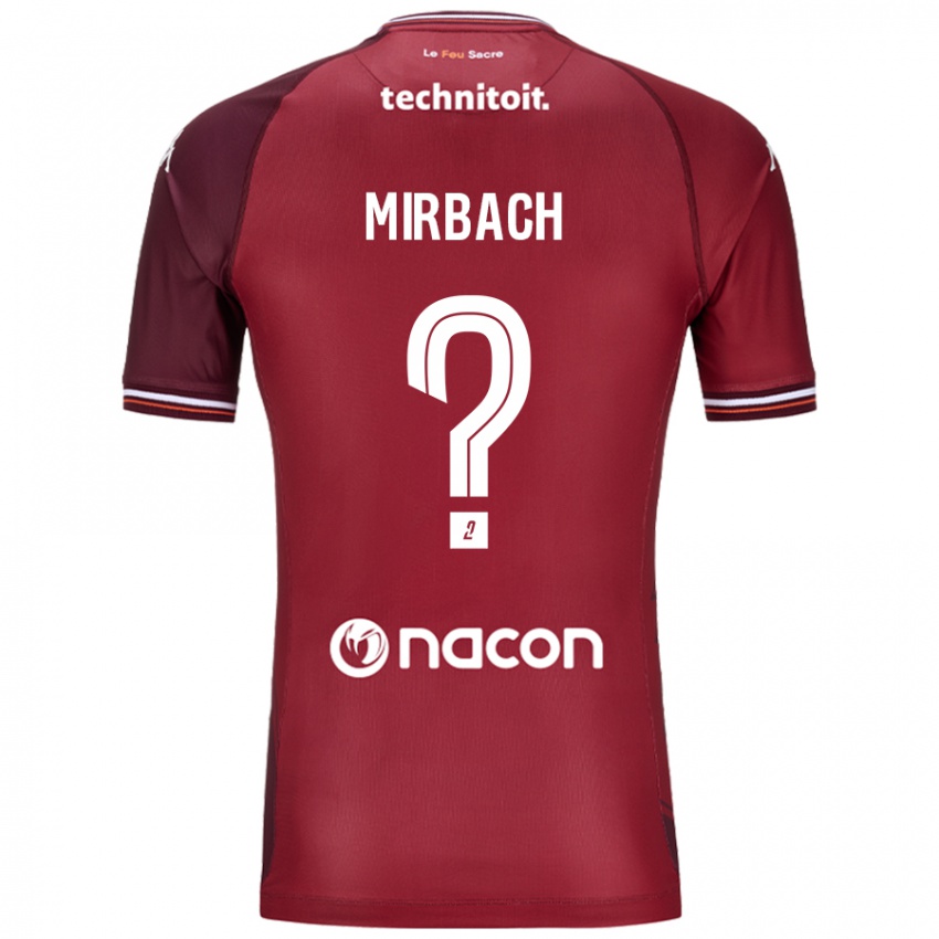 Bambino Maglia Alexis Mirbach #0 Rosso Granata Kit Gara Home 2024/25 Maglietta