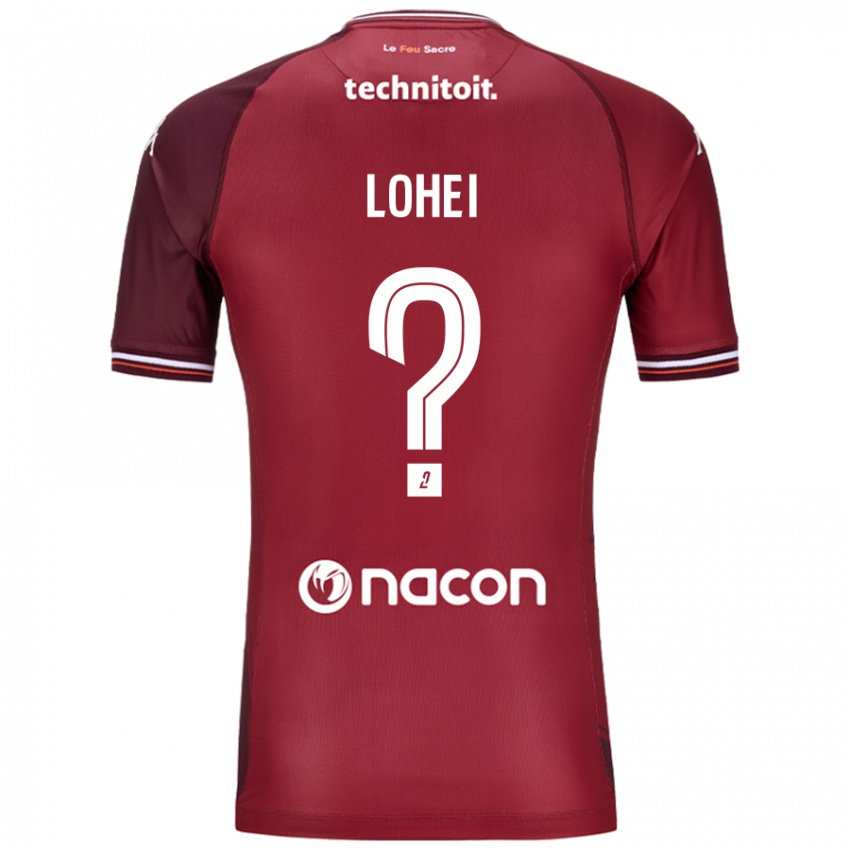 Bambino Maglia Fabio Lohei #0 Rosso Granata Kit Gara Home 2024/25 Maglietta