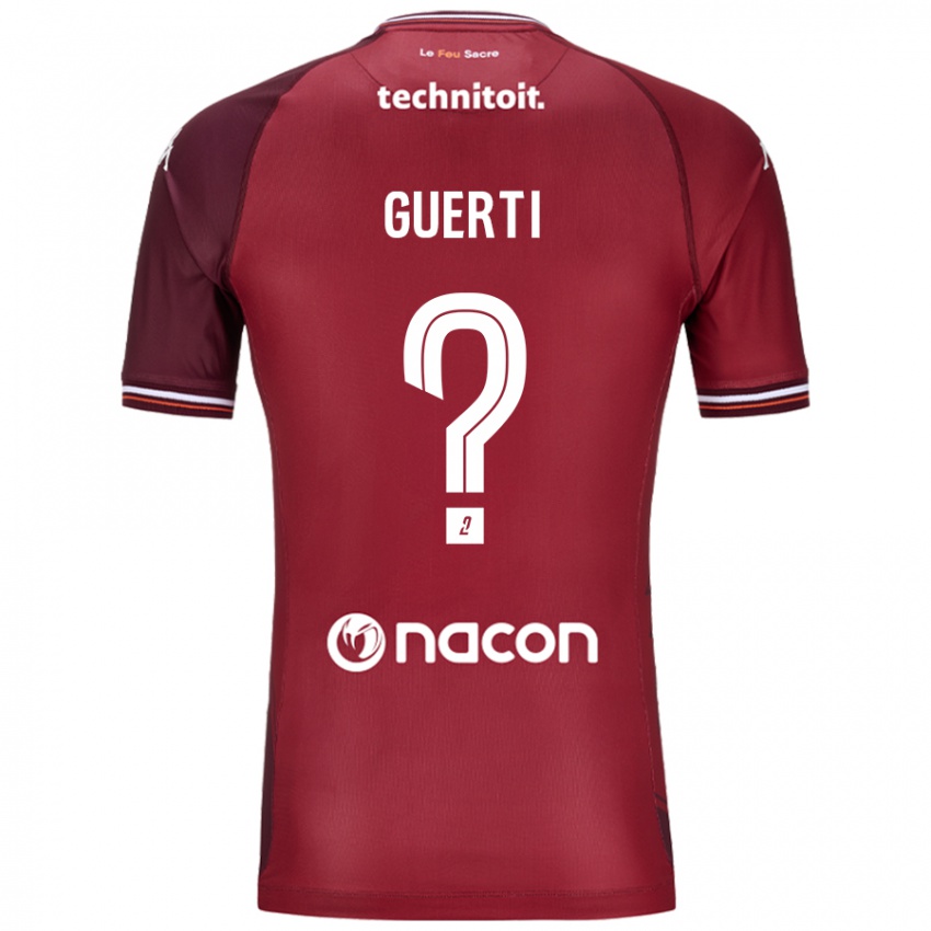 Bambino Maglia Ismaël Guerti #0 Rosso Granata Kit Gara Home 2024/25 Maglietta