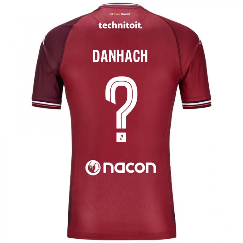 Bambino Maglia Djebril Danhach #0 Rosso Granata Kit Gara Home 2024/25 Maglietta