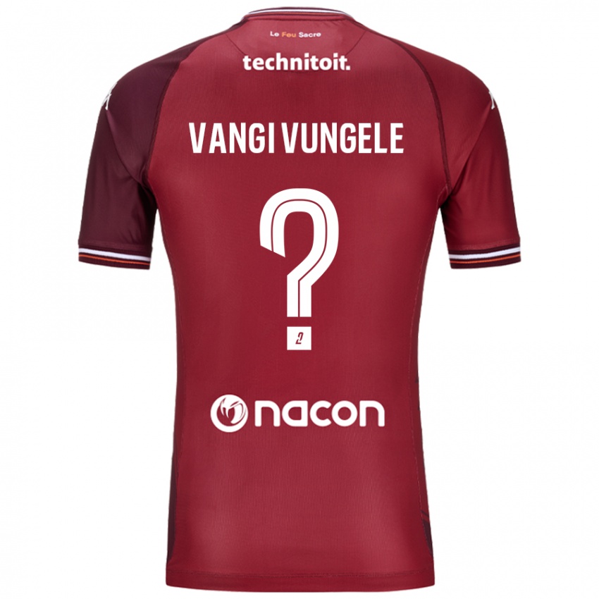 Bambino Maglia Luzolo Vangi Vungele #0 Rosso Granata Kit Gara Home 2024/25 Maglietta