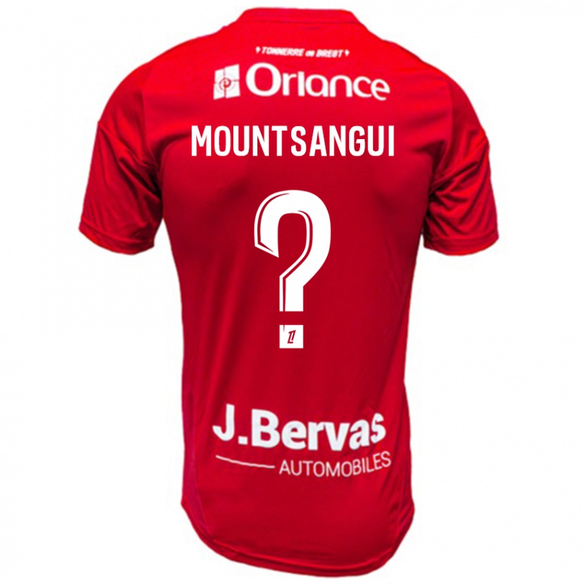 Bambino Maglia Warren Mountsangui #0 Rosso Bianco Kit Gara Home 2024/25 Maglietta