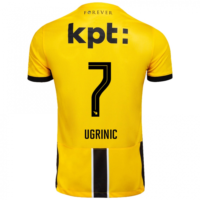 Bambino Maglia Filip Ugrinic #7 Giallo Nero Kit Gara Home 2024/25 Maglietta