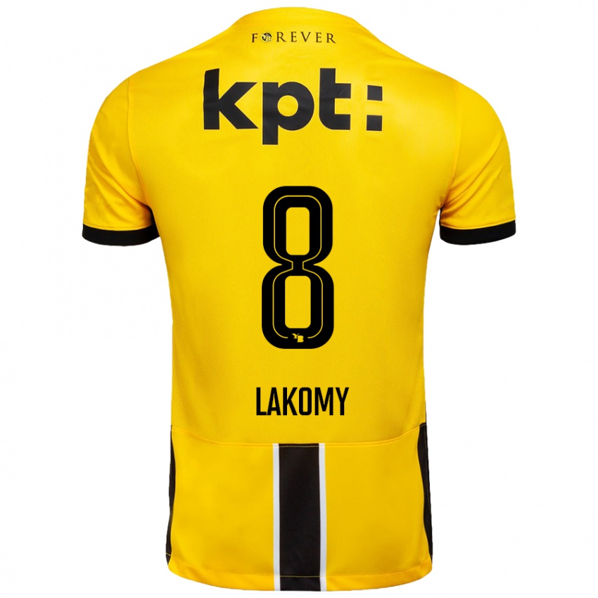 Bambino Maglia Lukasz Lakomy #8 Giallo Nero Kit Gara Home 2024/25 Maglietta