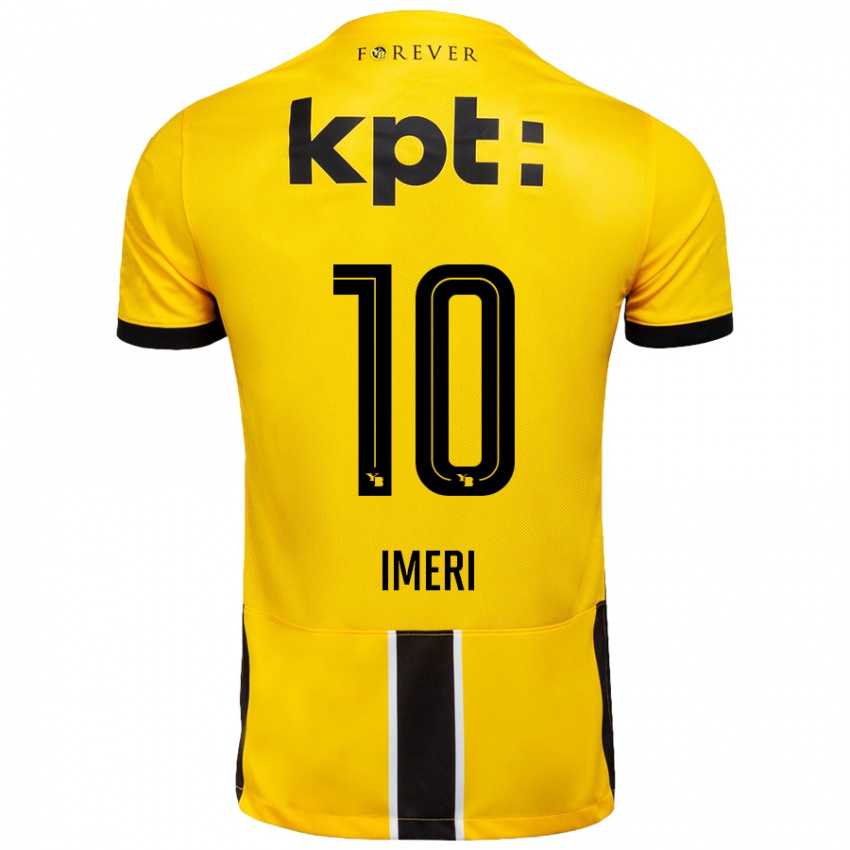 Bambino Maglia Kastriot Imeri #10 Giallo Nero Kit Gara Home 2024/25 Maglietta