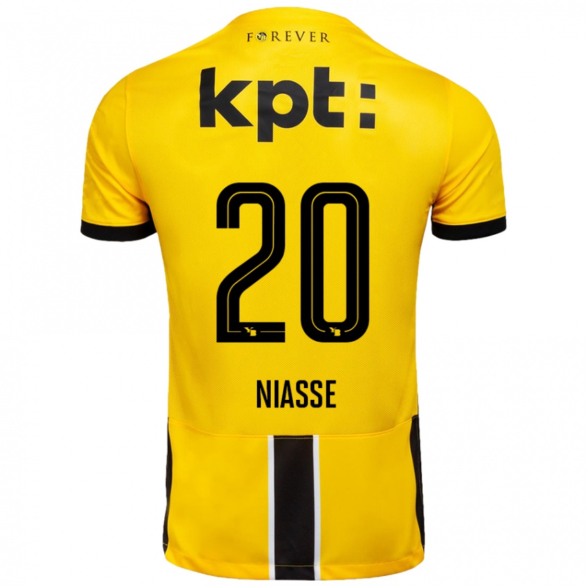 Bambino Maglia Cheikh Niasse #20 Giallo Nero Kit Gara Home 2024/25 Maglietta