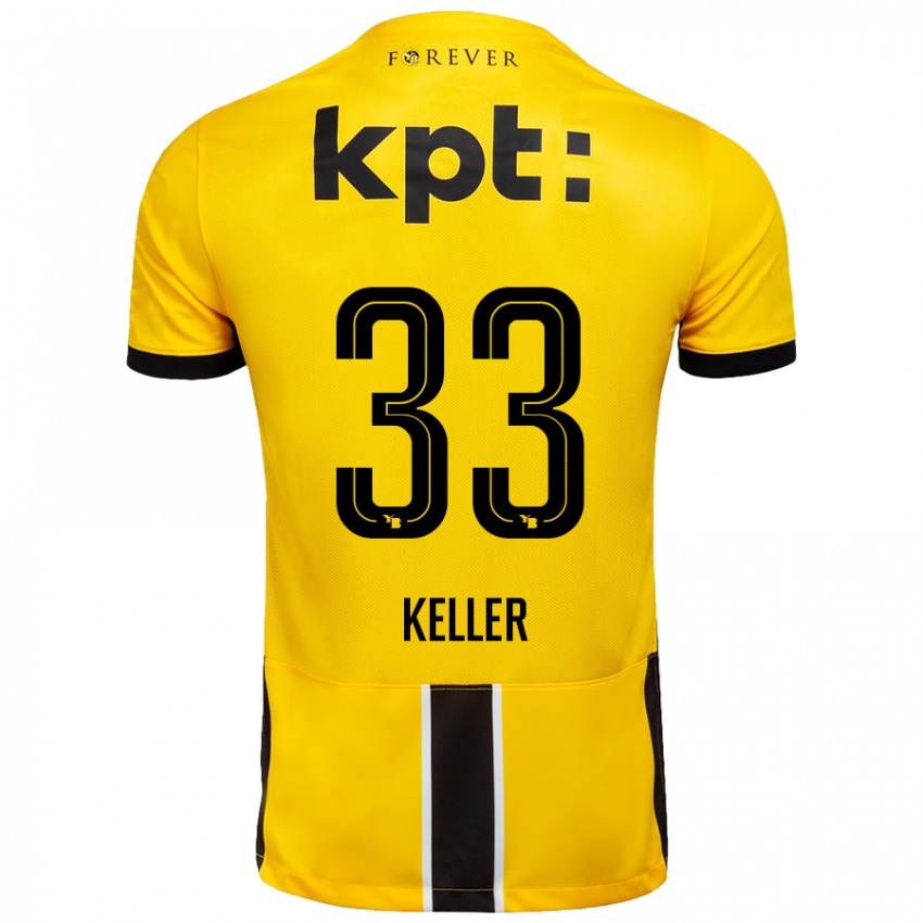 Bambino Maglia Marvin Keller #33 Giallo Nero Kit Gara Home 2024/25 Maglietta