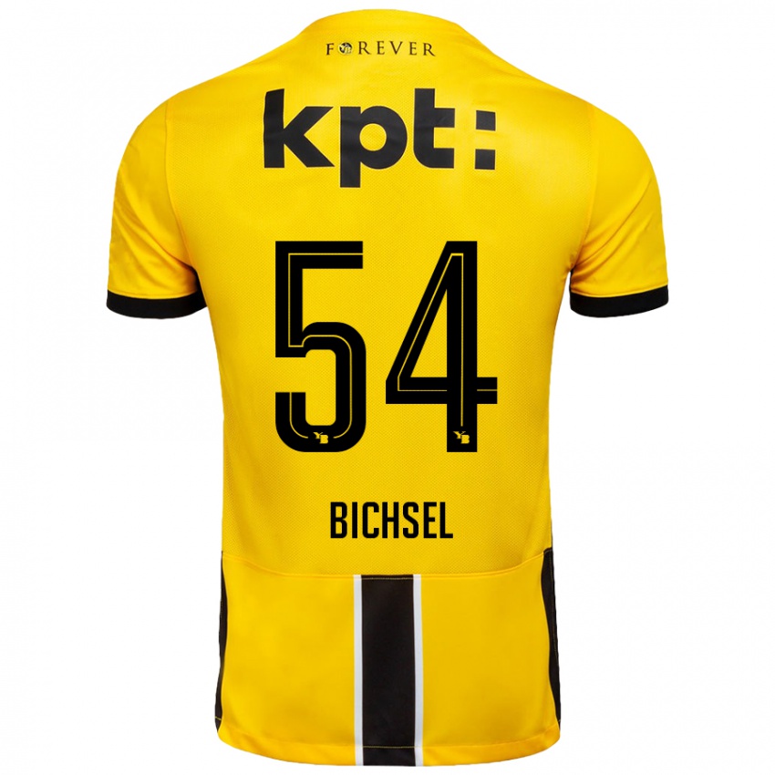 Bambino Maglia Joel Bichsel #54 Giallo Nero Kit Gara Home 2024/25 Maglietta