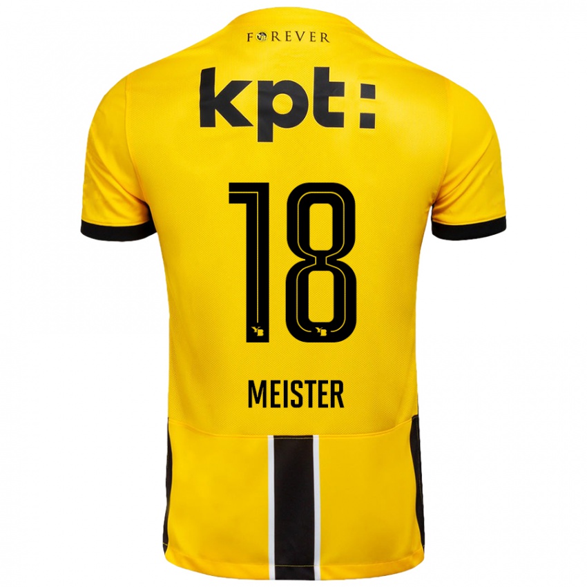 Bambino Maglia Wibke Meister #18 Giallo Nero Kit Gara Home 2024/25 Maglietta