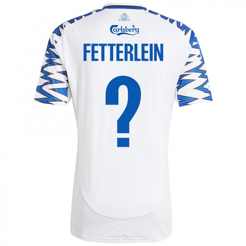 Bambino Maglia Sean Fetterlein #0 Bianco Azzurro Kit Gara Home 2024/25 Maglietta