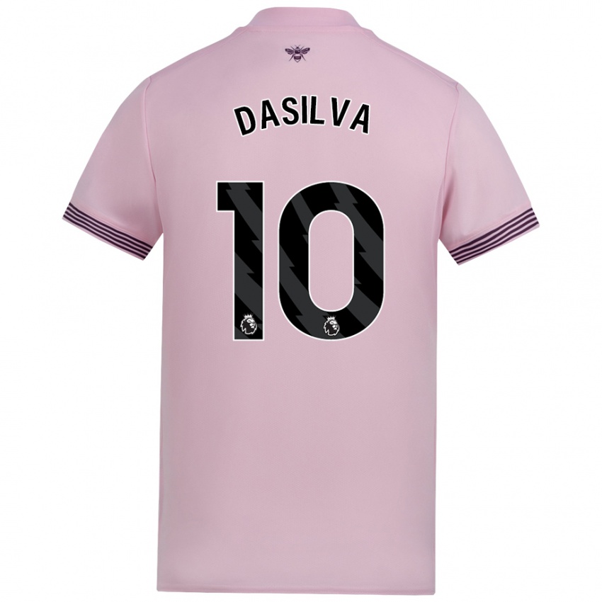 Bambino Maglia Josh Dasilva #10 Rosa Kit Gara Away 2024/25 Maglietta