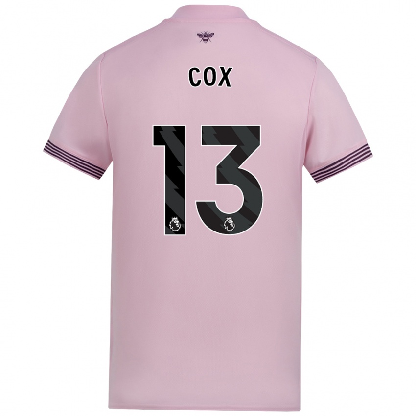 Bambino Maglia Matthew Cox #13 Rosa Kit Gara Away 2024/25 Maglietta