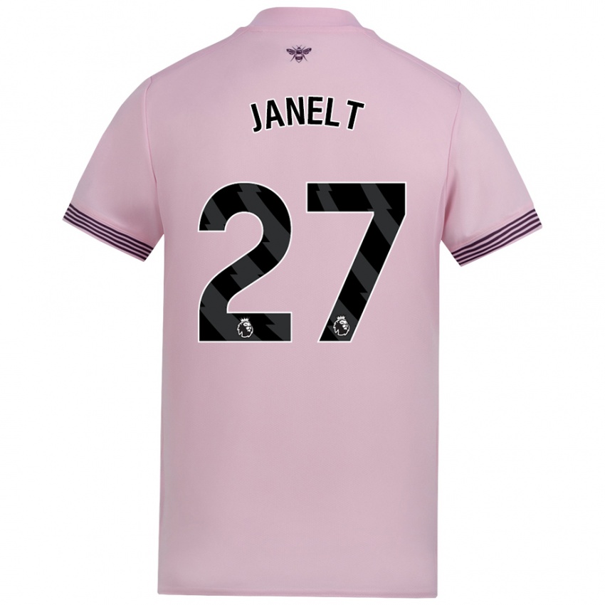 Bambino Maglia Vitaly Janelt #27 Rosa Kit Gara Away 2024/25 Maglietta