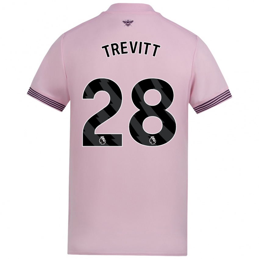 Bambino Maglia Ryan Trevitt #28 Rosa Kit Gara Away 2024/25 Maglietta