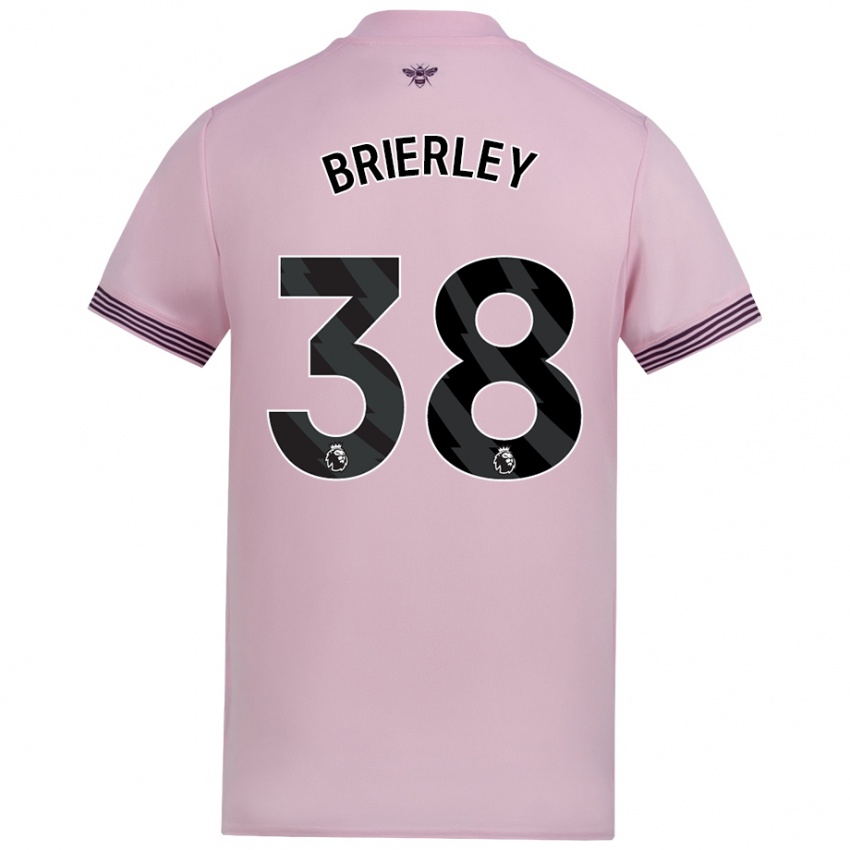 Bambino Maglia Ethan Brierley #38 Rosa Kit Gara Away 2024/25 Maglietta