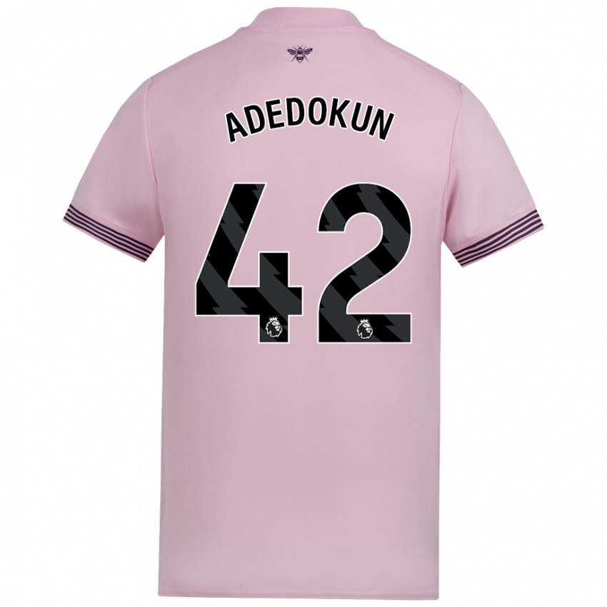 Bambino Maglia Val Adedokun #42 Rosa Kit Gara Away 2024/25 Maglietta