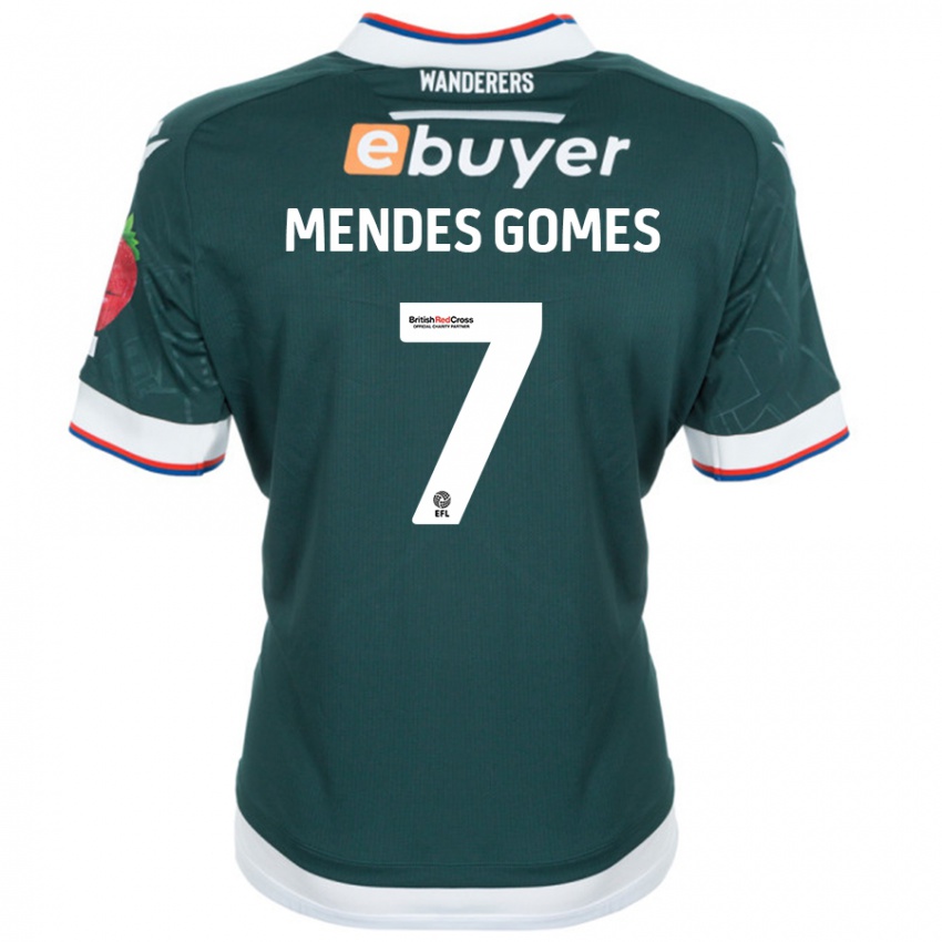 Bambino Maglia Carlos Mendes #7 Verde Scuro Kit Gara Away 2024/25 Maglietta