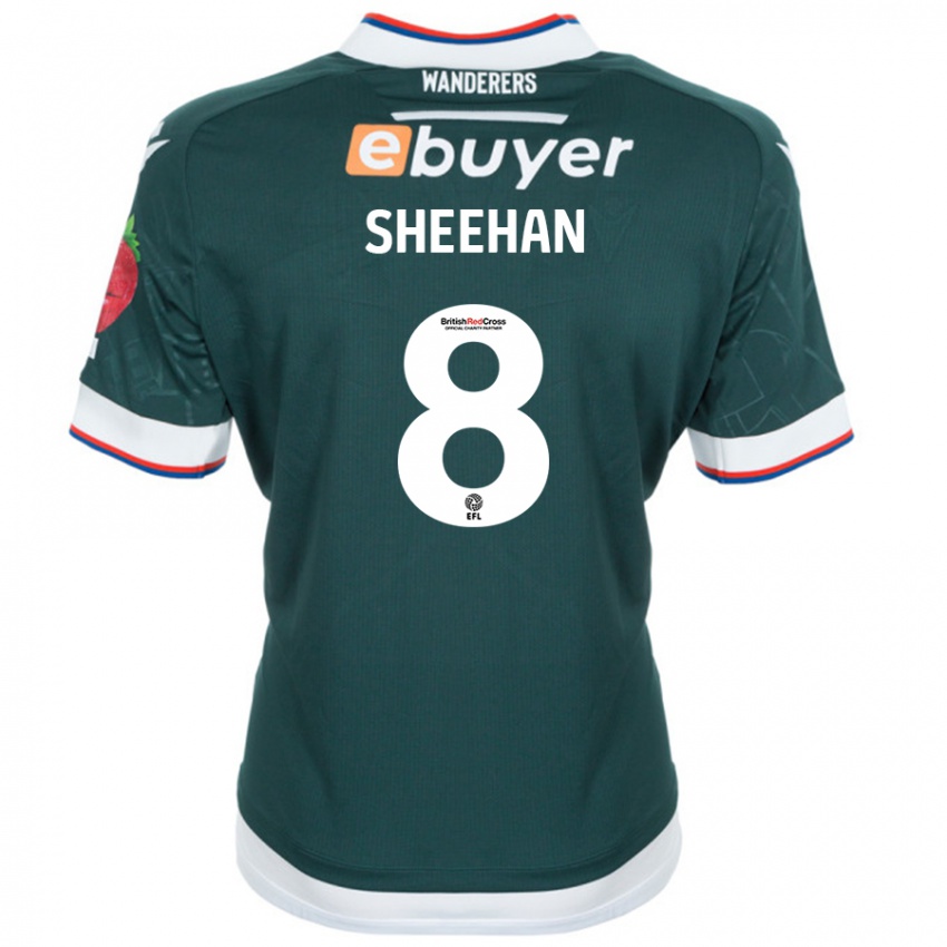 Bambino Maglia Josh Sheehan #8 Verde Scuro Kit Gara Away 2024/25 Maglietta