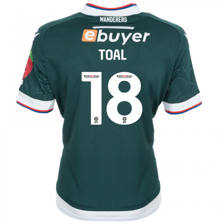 Bambino Maglia Eoin Toal #18 Verde Scuro Kit Gara Away 2024/25 Maglietta