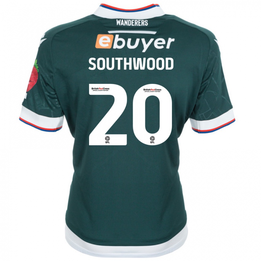 Bambino Maglia Luke Southwood #20 Verde Scuro Kit Gara Away 2024/25 Maglietta