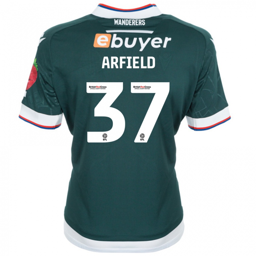 Bambino Maglia Scott Arfield #37 Verde Scuro Kit Gara Away 2024/25 Maglietta