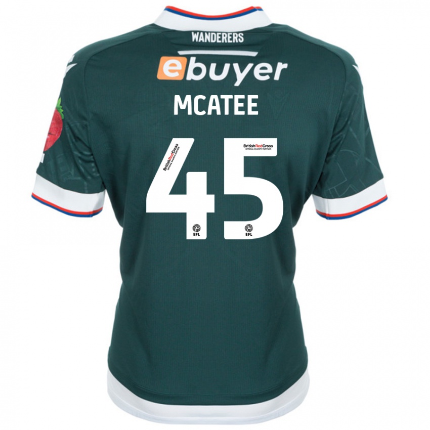 Bambino Maglia John Mcatee #45 Verde Scuro Kit Gara Away 2024/25 Maglietta