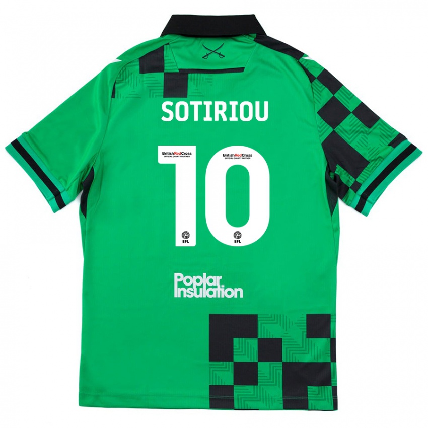 Bambino Maglia Ruel Sotiriou #10 Verde Nero Kit Gara Away 2024/25 Maglietta