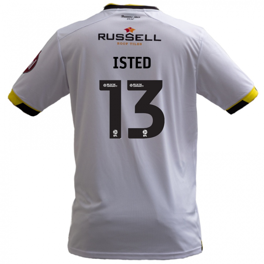 Bambino Maglia Harry Isted #13 Bianco Kit Gara Away 2024/25 Maglietta