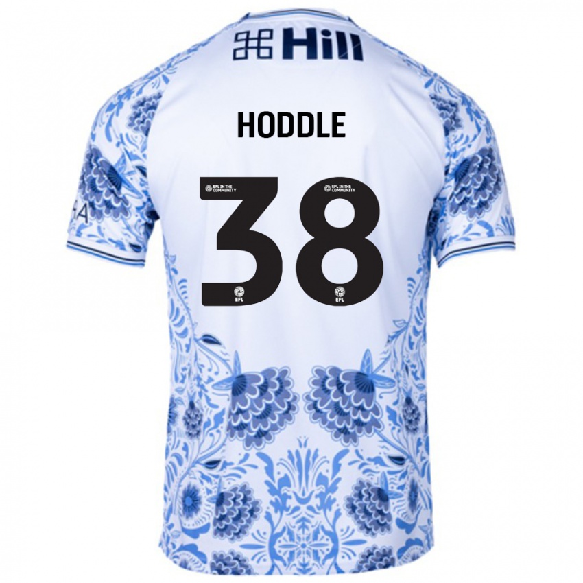 Bambino Maglia George Hoddle #38 Bianco Blu Kit Gara Away 2024/25 Maglietta