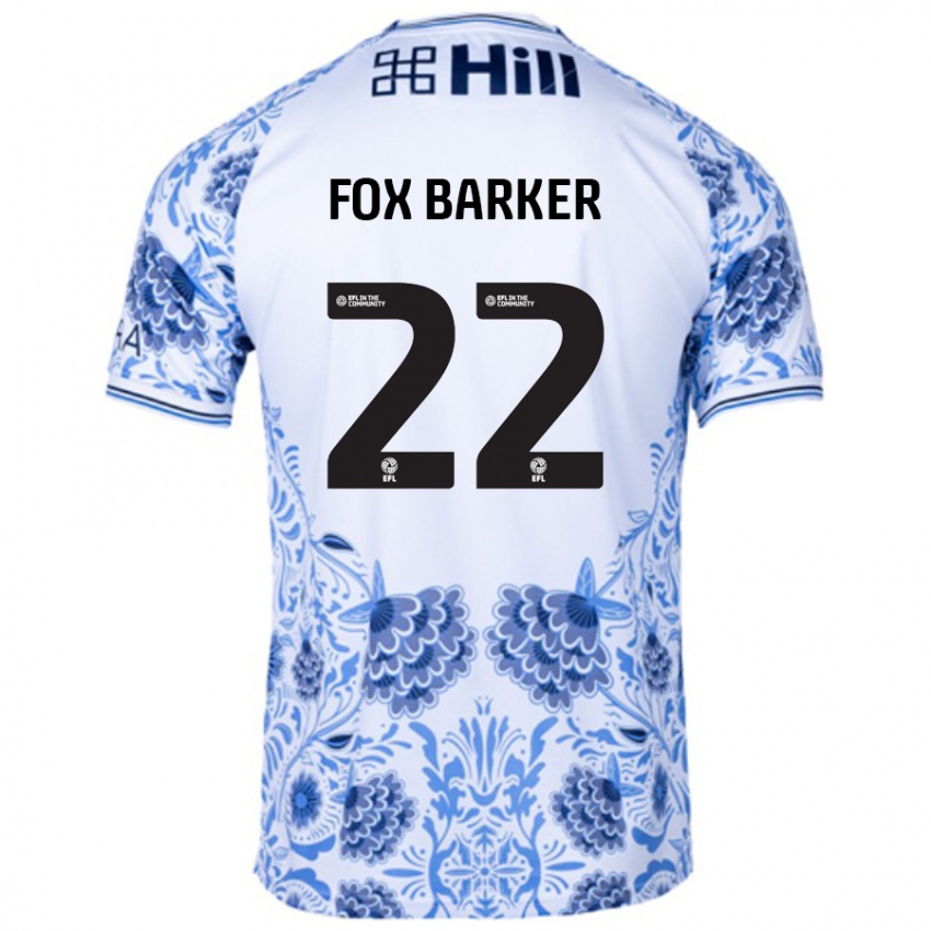 Bambino Maglia Mistie Fox-Barker #22 Bianco Blu Kit Gara Away 2024/25 Maglietta