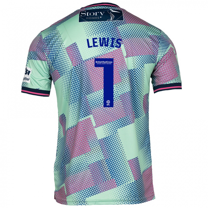 Bambino Maglia Harry Lewis #1 Verde Kit Gara Away 2024/25 Maglietta