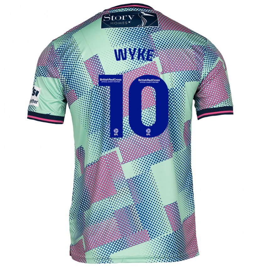 Bambino Maglia Charlie Wyke #10 Verde Kit Gara Away 2024/25 Maglietta