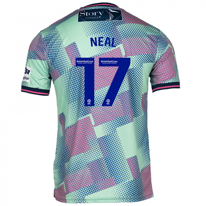 Bambino Maglia Harrison Neal #17 Verde Kit Gara Away 2024/25 Maglietta