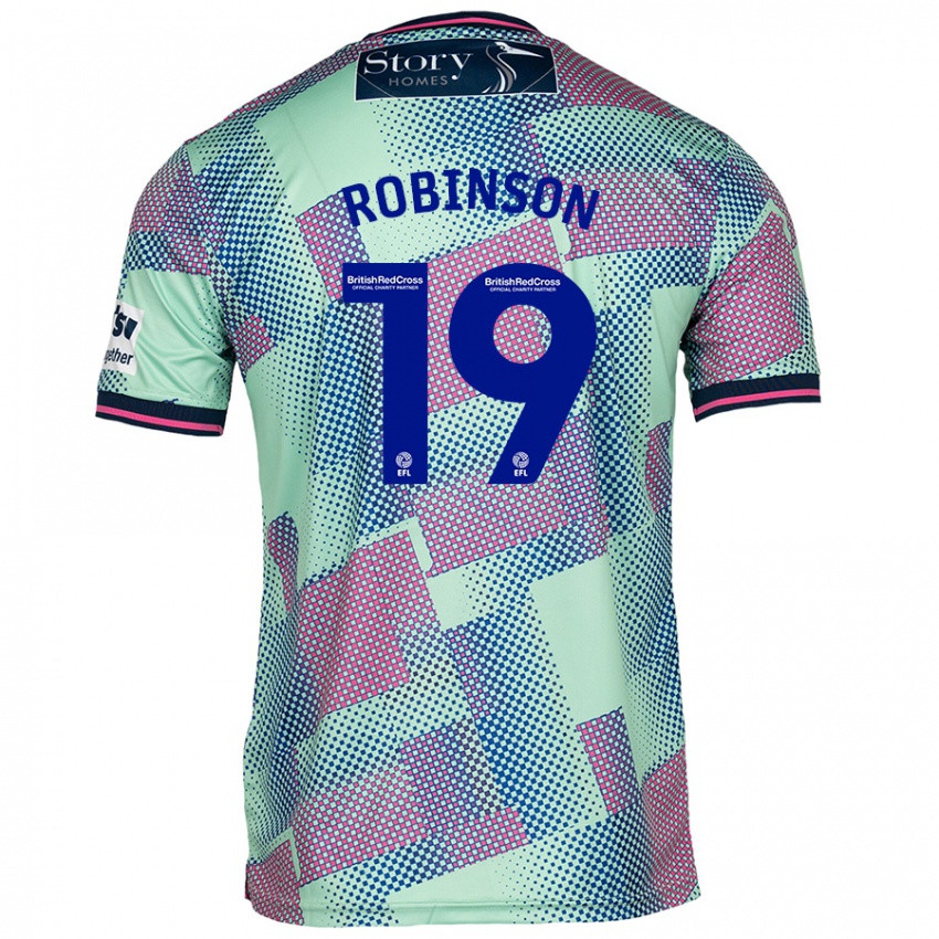 Bambino Maglia Jack Robinson #19 Verde Kit Gara Away 2024/25 Maglietta