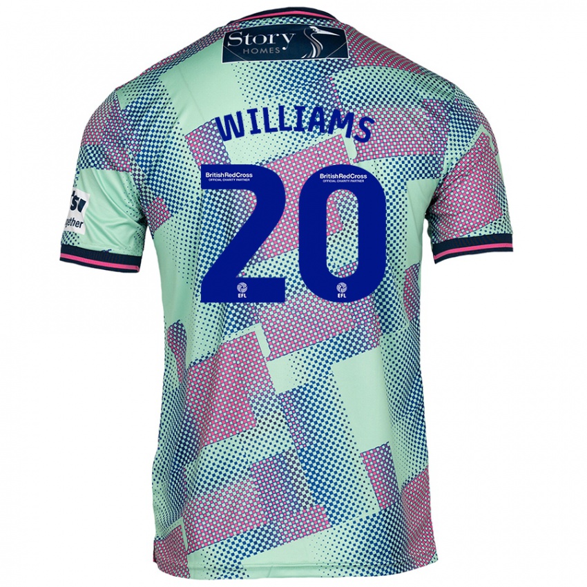 Bambino Maglia Ben Williams #20 Verde Kit Gara Away 2024/25 Maglietta